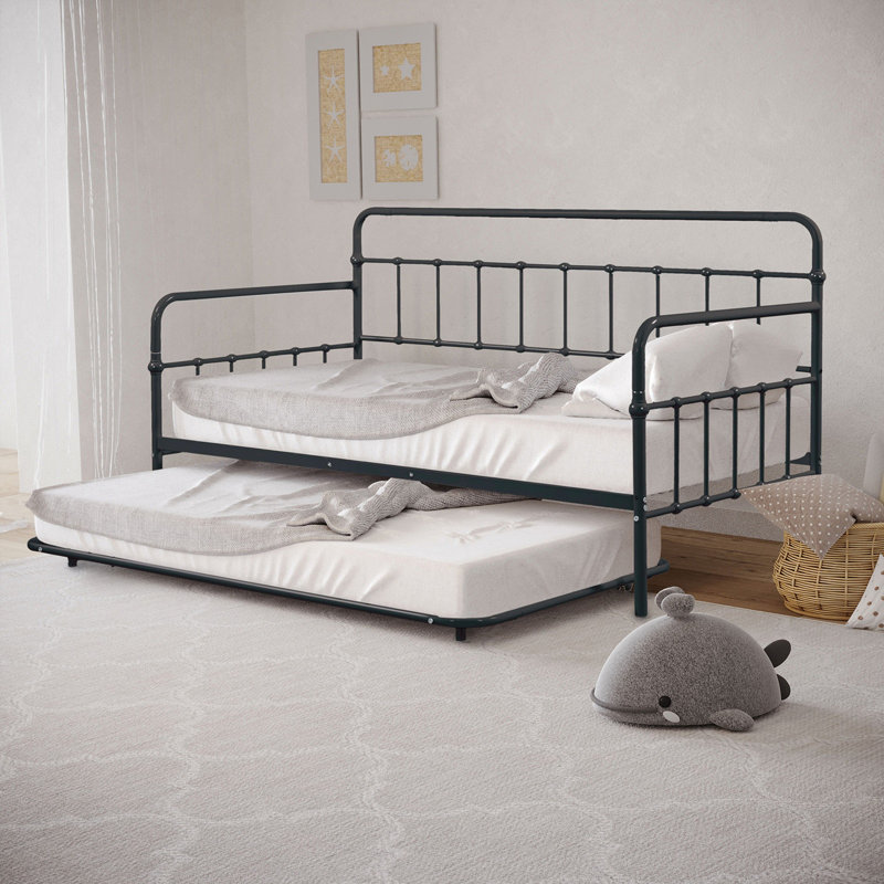 Lit de jour Riverdale de style contemporain, Noir