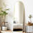 Kadeshia Aluminum Alloy Framed Arched Full Length Mirror with Stand-2083223446-2083223441