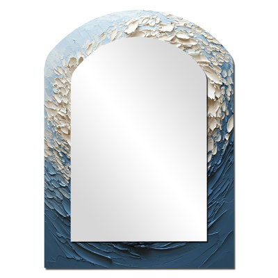 Miroir mural blanc moderne vortex Oceanic