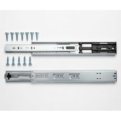 22" Heavy Duty Soft Close Drawer Slides - 200 lb. Capacity - Full Extension Ball Bearing