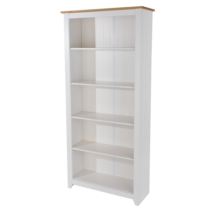 Katalina White 5 shelf tall Bookcase