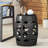 Metal Side Table In Black With Elegant Iron Cut Pattern, 16.1"X16.1"X20.43", No Assembly Required, Construction Design, 16.50"X16.50"X20.75",-1787282975-1787282973