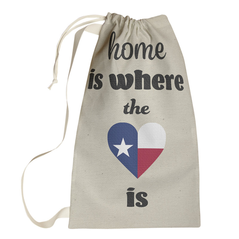 Sac à lessive Heart, Petit (H 64 po x l 20 po x 1,5 po), Texas
