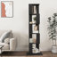 Bibliothèque rotative à 5 niveaux, support de plancher avec plaque en acrylique et base anti-arrachement-344748408