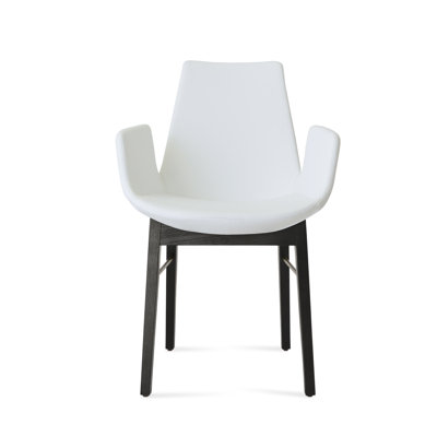 Eiffel Arm Wood Dining Chair with Stretchers