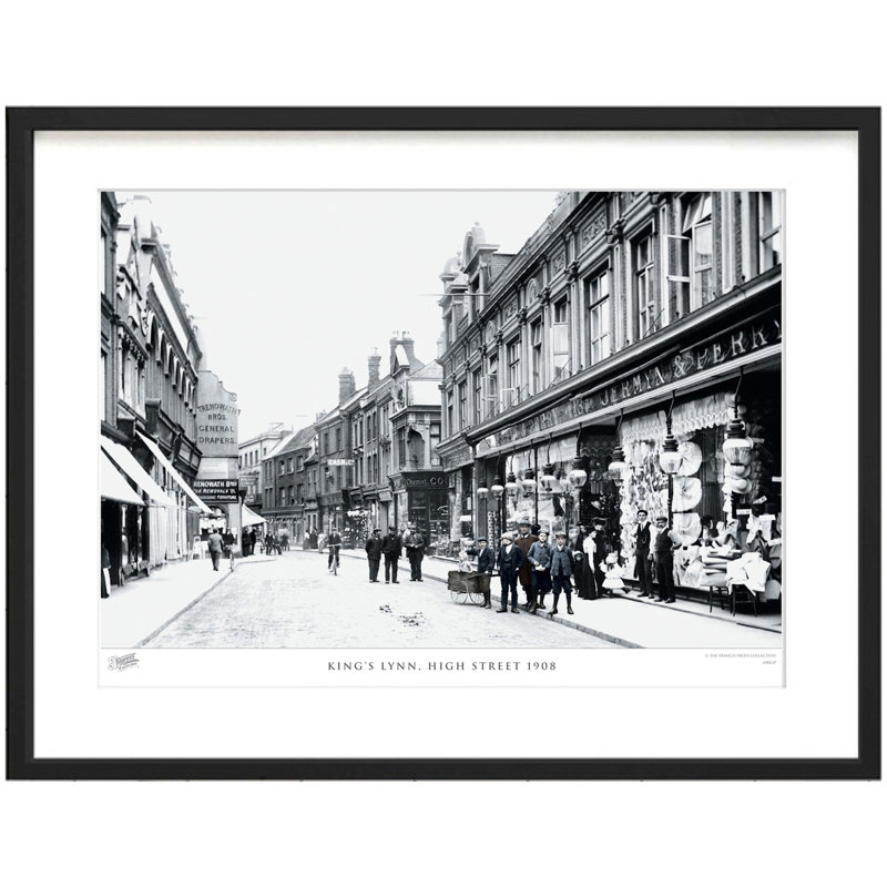 King's Lynn, High Street 1908 by Francis Frith - Single Picture Frame Print, 60cm H x 80cm W x 2.3cm D