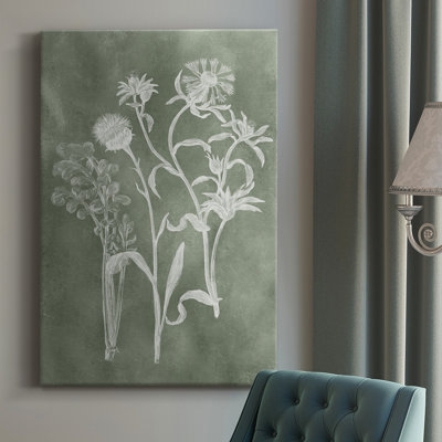 Sage Impressions II - Wrapped Canvas Print