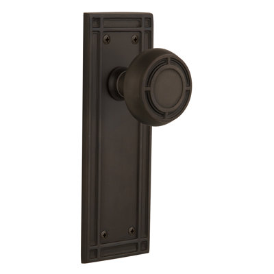 Mission Plate with Mission Door Knob