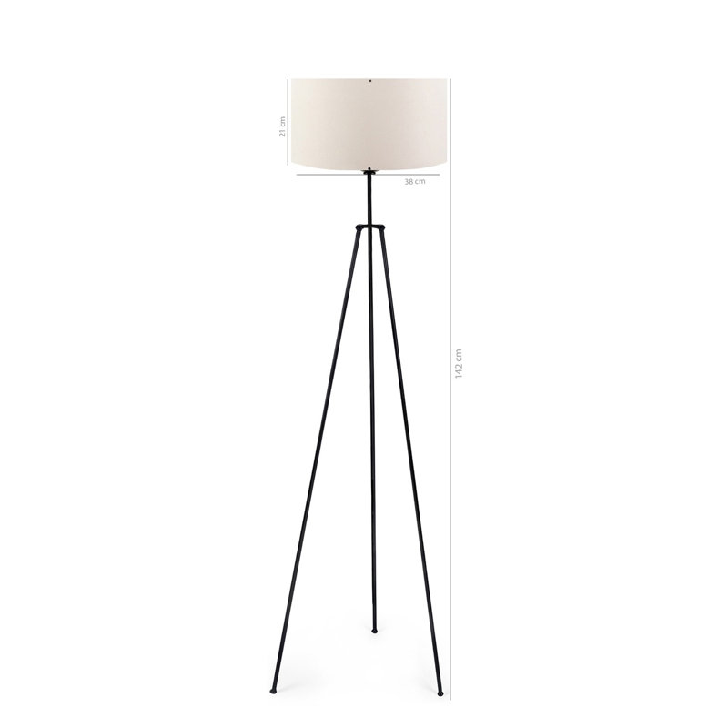 Lampe de plancher, Crème
