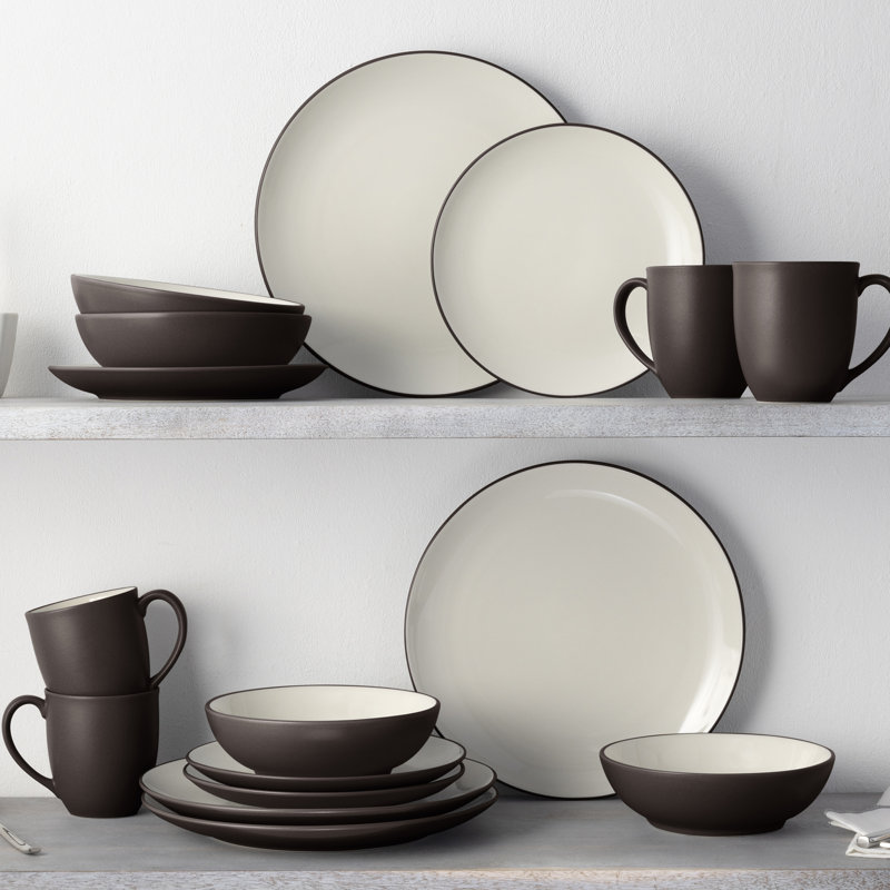 Service de table 16 pièces, service pour 4 Noritake Colorwave, Chocolat