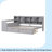 Wooden L-Shape Daybed With Seven Storage Cabinets And Two Storage Drawers, Multi-Functional Bed With Study Desk And Built-In Bookshelf-113914647-111514415