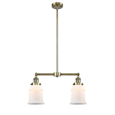 Luminaire suspendu linéaire à 2 lumières pour îlot de cuisine Galaviz