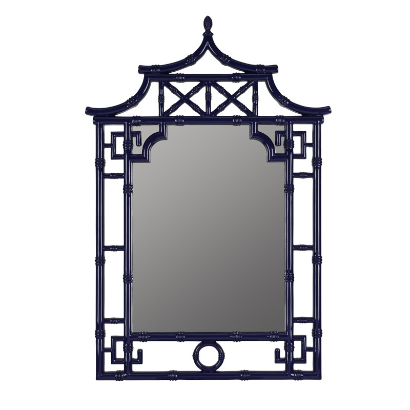 Maya Wall Mirror, Navy Blue