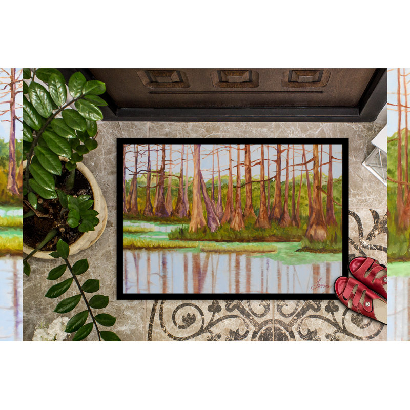 Non-Slip Doormat, 18" W x 27" L, Bayou