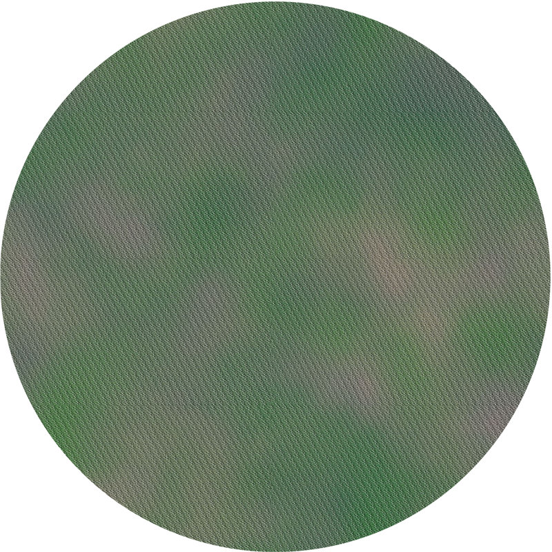 Tapis de zone verte à motif, Rond 4 pi