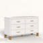 Commode double blanche à 6 tiroirs-2119540966