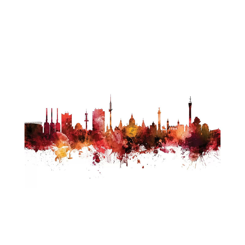 Hannover, Germany Skyline by Michael Tompsett - Wrapped Canvas Gallery-Wrapped Canvas Giclée, 20.32 cm H x 30.48 cm W