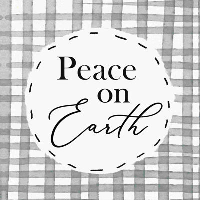 " Pease On Earth On Plaid "
