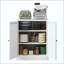 Garde-manger en métal avec tablettes réglables - Organisateur de rangement de cuisine autoportant avec poignées à prise facile, assemblage requis, idéal pour la cuisine, la salle à manger, l’appartement