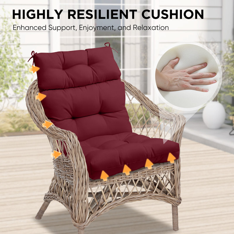 Replacement Cushions Red Outdoor Cushion Set Mainstays Swing