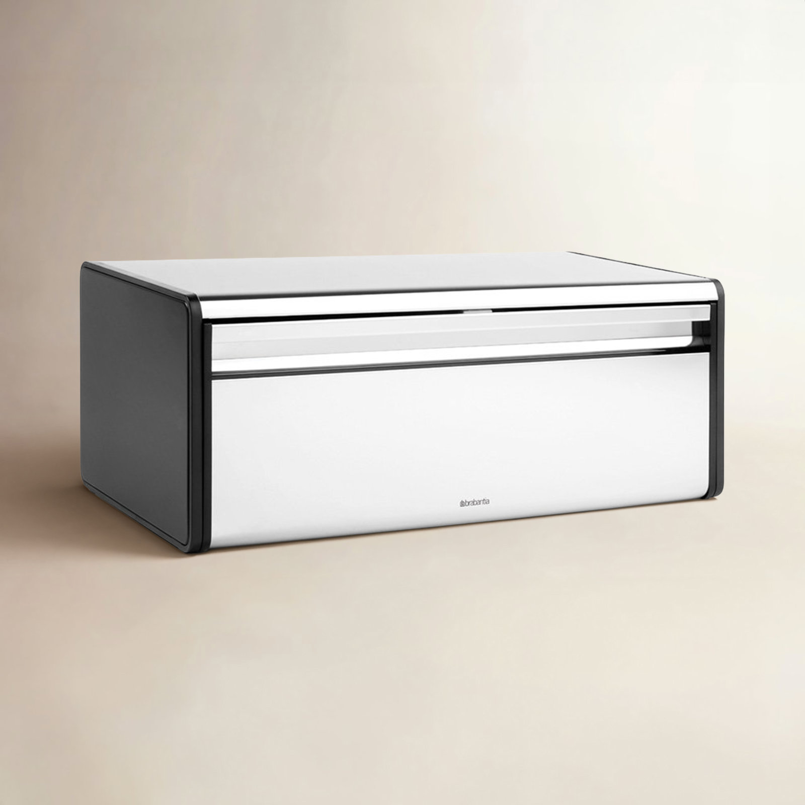 Brabantia Fall Front Bread Box, Brilliant Steel