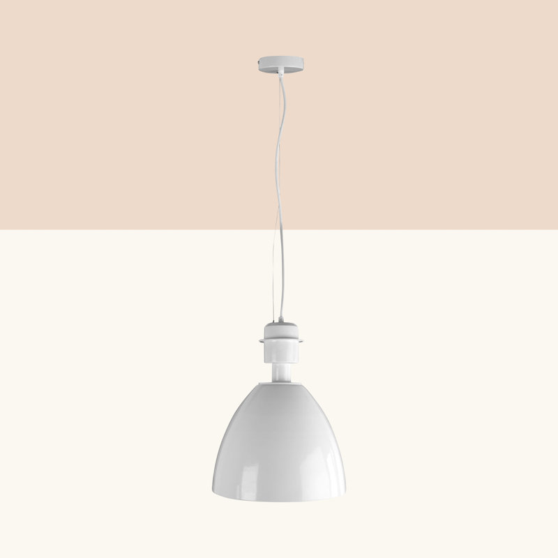Leon 1 - Light White Dome Pendant