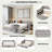 Upholstered Daybed With Pop Up Trundle-2123258389