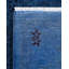 Tapis bleu surteint de conception unique 8 pi 1 po x 10 pi 1 po