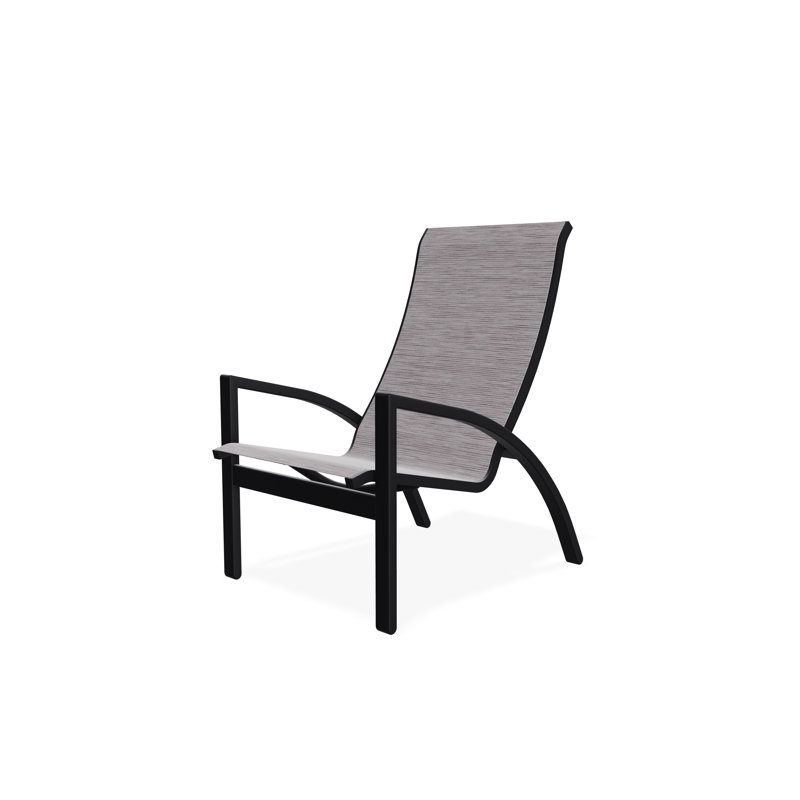 Kendall Outdoor Lounge Chair, Black, Ella