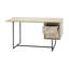 Bureau 2 tiroirs Yaluna en bois d'acacia naturel