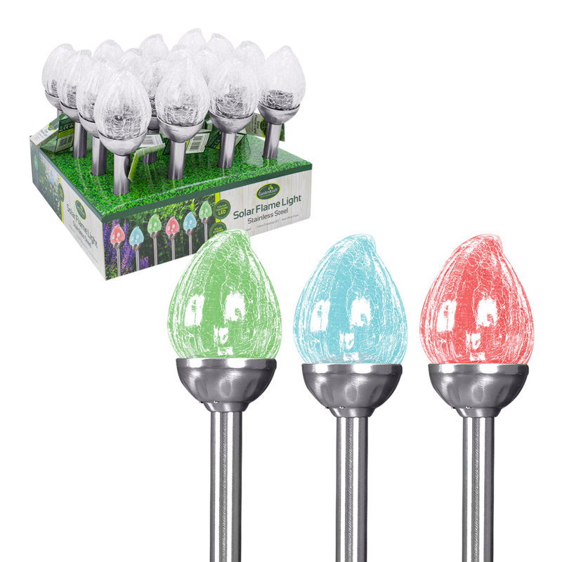 Stainless Steel Low Voltage Solar Powered Integrated LED Pathway Light