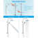 All Metal High Pressure Rainfall Shower Head System, Handheld Shower Combo with Slide Bar