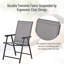 Ensemble de 2 chaises de patio pliantes