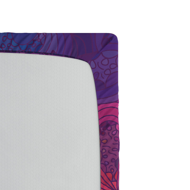 Microfiber Paisley Fitted Sheet, Full Fitted Sheet