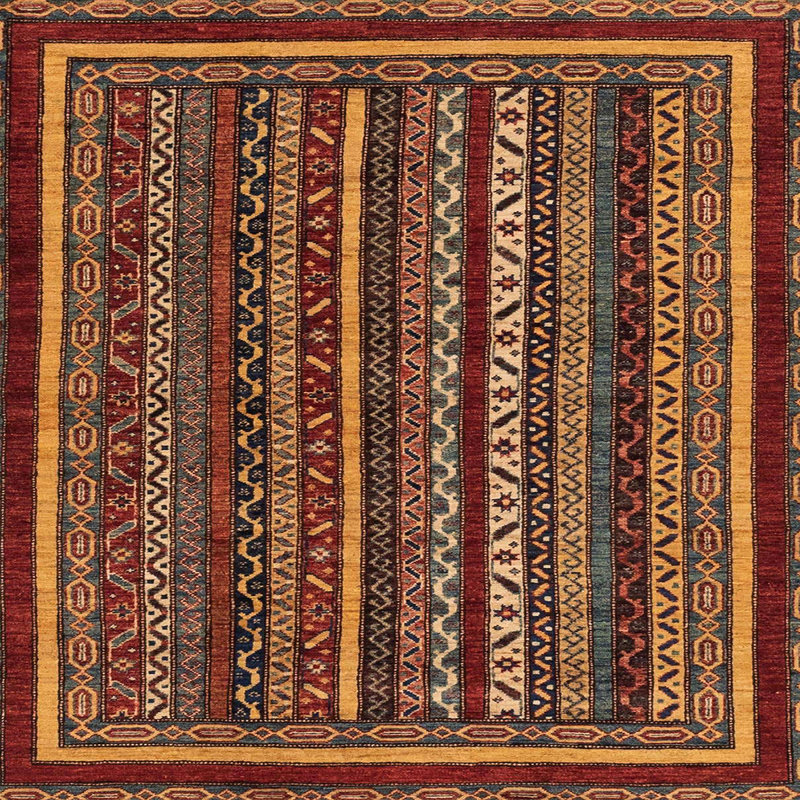 Abstract Indoor Rug, Square 3'
