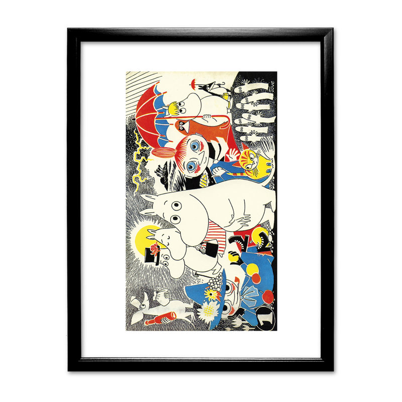 Gardendale Tove Jansson - Single Picture Frame Print, Black