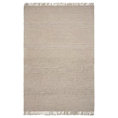 Hogan Natural Wool Hand Woven Area Rug