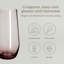 over&back Tall Stemless Mouth-Blown Glassware - Set of 4 Drinking Glasses-99312978-99312977