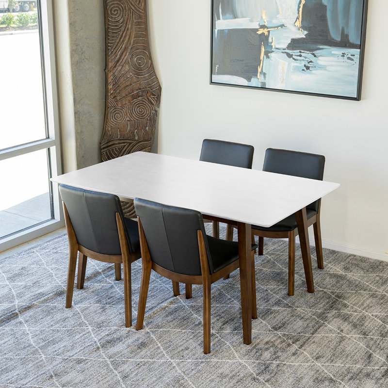Ensemble repas pour 4 personnes Thome, Blanc, Noir pure