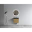 Meuble-lavabo de salle de bain avec lavabo, grand meuble-lavabo mural flottant pour salle de bain moderne, lavabo une pièce noir SANS drain, pré-assemblé