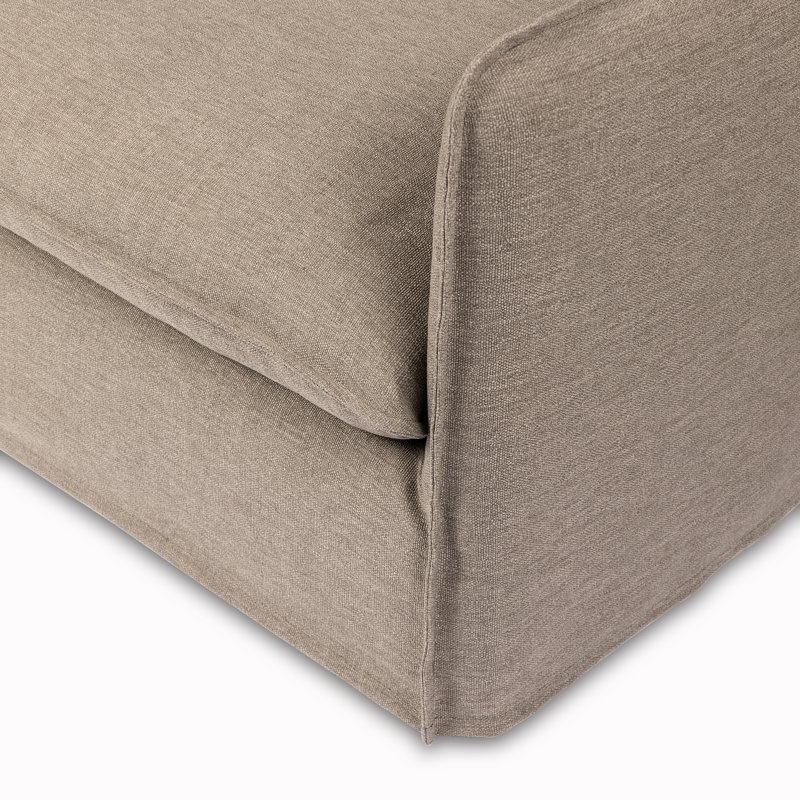Andre 96" W Patio Sofa, Alessi Fawn