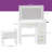Azusena 35.4'' Vanity Built-In Outlets with Lighted Mirror-88744605