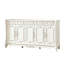 Banc de rangement blanc en bois manufacturé