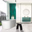 Flutti 59'' L Freestanding Soaking Bathtub