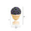 22 po Topiaire de boule artificielle résistante aux rayons UV dans un pot de fleurs décoratif (intérieur / extérieur)-1221866925