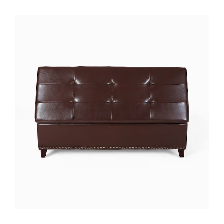 Banc de rangement avec repose-pieds 51 po