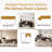  Extendable Home Office Desk Dresser Desk 2 Person Table With 6 Storage Drawers-1980238026