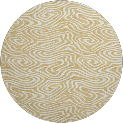 Premium Machine Washable Colmenero AMF1020 Swirls Rug