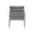 Silver Aluminum Lounge Chair with Sleek Rope Accents and Comfortable Cushions, Perfect for Modern Outdoor and Indoor Spaces,patio lounge chair，Patio lounge sofa-1629629303