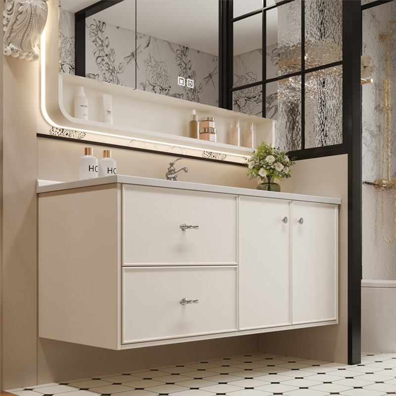 Armoire de salle de bain de style rétro français